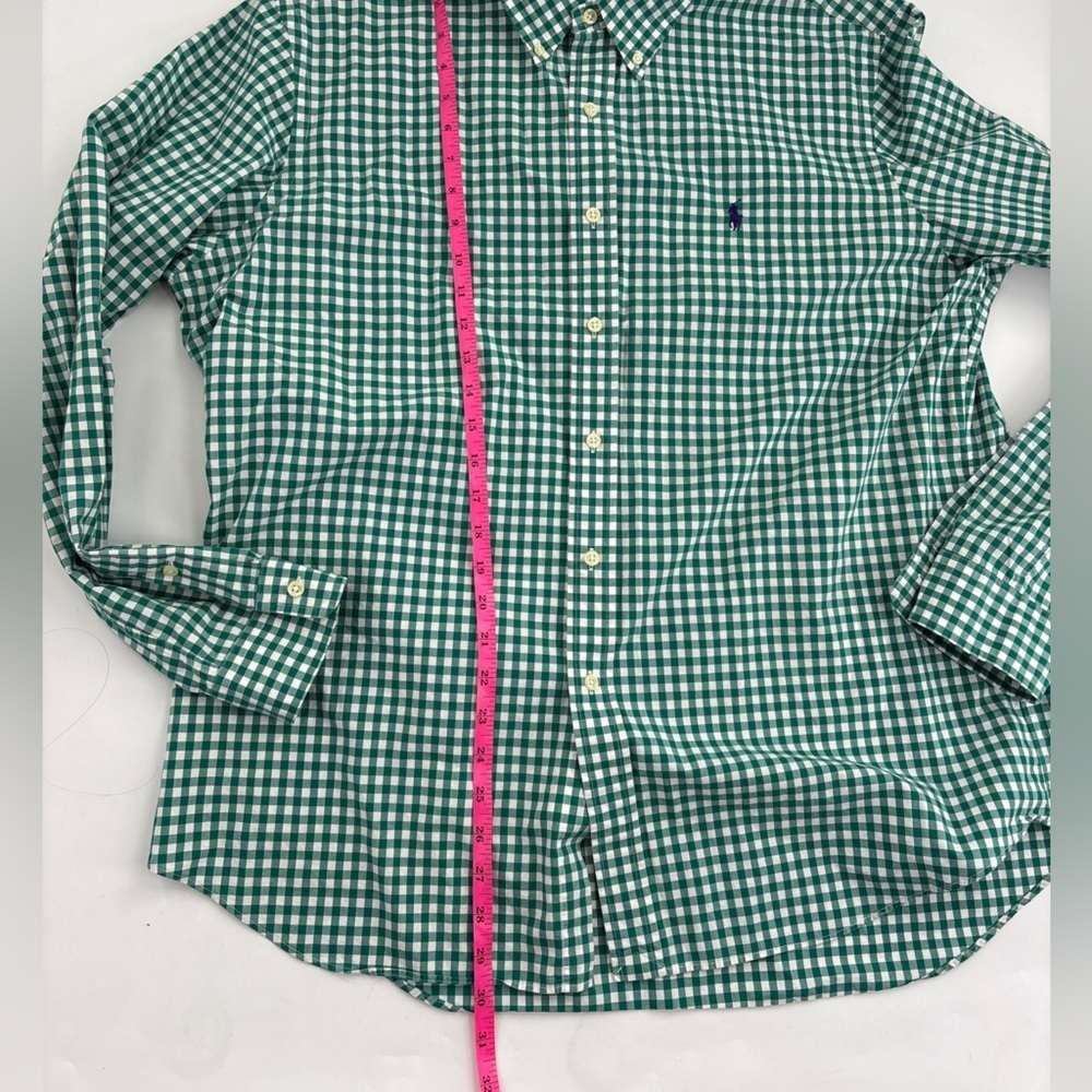 Ralph Lauren Green Plaid Men's Shirt - Picture 7 of 8